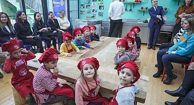 Söke, “Anaokulunda şef var” projesiyle sürdürülebilir beslenmeye dikkat çekiyor 
