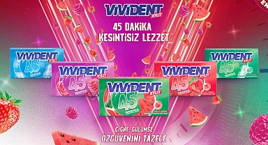 Vivident 45 dk kesintisiz lezzetli yeni çeşitleriyle raflarda