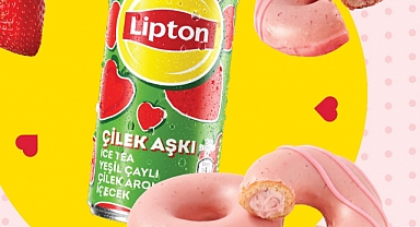 Lipton Ice Tea ve Krispy Kreme ilhamını Çilek Aşkı'ndan alıyor 