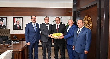 Aydın Valisi'ne sezonun ilk Aydın inciri takdim edildi