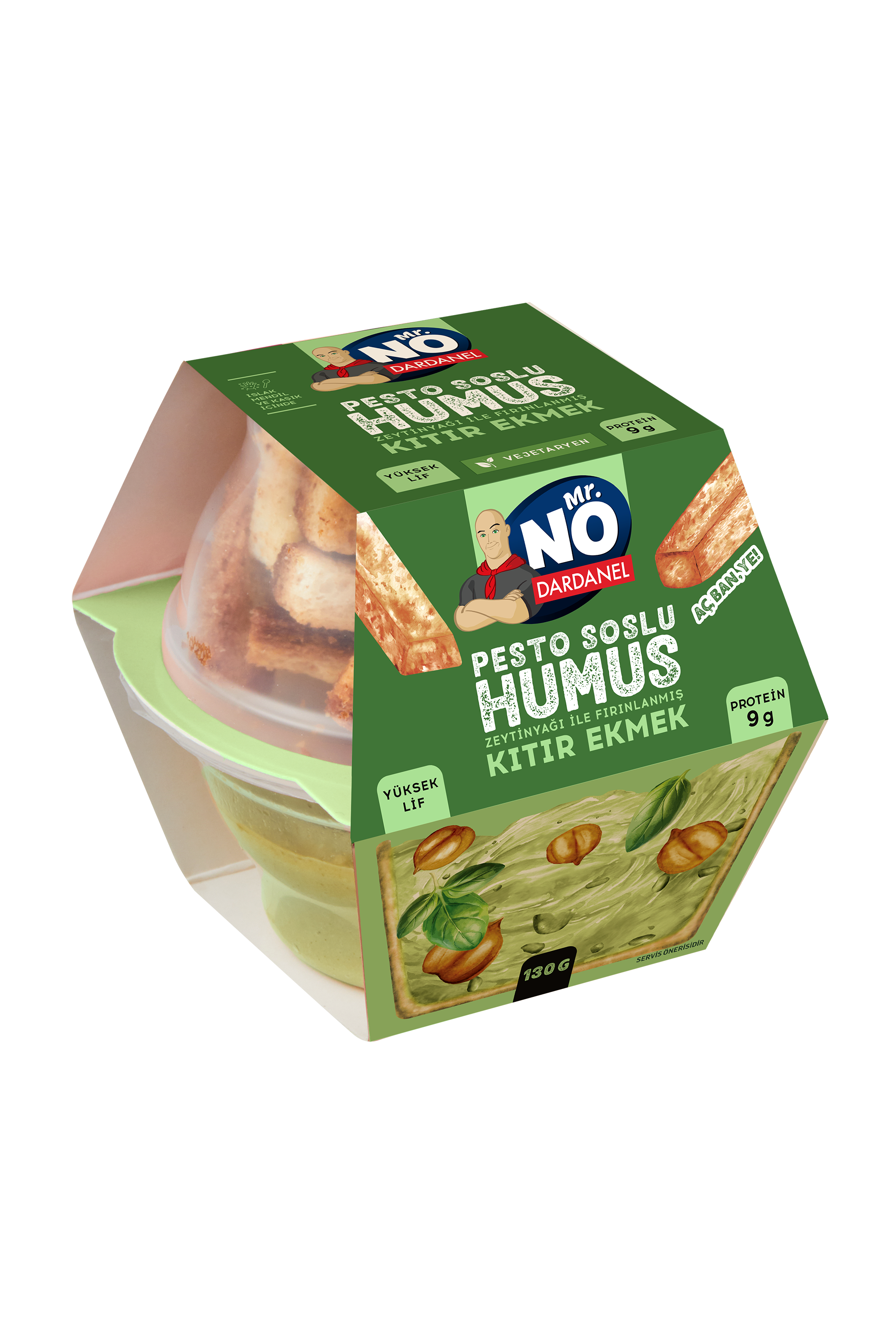 Mr. NO Humus ailesi pesto soslu çeşidiyle büyüyor